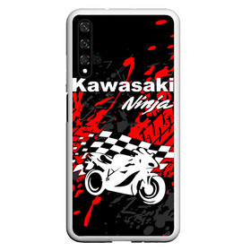 Чехол для Honor 20 с принтом KAWASAKI NINJA / КАВАСАКИ в Курске, Силикон | Область печати: задняя сторона чехла, без боковых панелей | kawasaki | motorcycle | motosport | ninja | racing | speed | sport | байк | гонки | двигатель | кавасаки | мото | мотокросс | мотоспорт | мототриал | мотоцикл | нинзя. | скорость | спорт