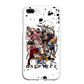 Чехол для iPhone 7Plus/8 Plus матовый с принтом Пираты One Piece. Большой куш в Курске, Силикон | Область печати: задняя сторона чехла, без боковых панелей | anime | manga | monkey d. luffy | one piece | аниме | бейзил хокинс | большой куш | ван пис | вон пис | капоне бэдж | король пиратов | луфи | луффи | манга | манки д. луффи | пират | ророноа зоро | скретчмен апу