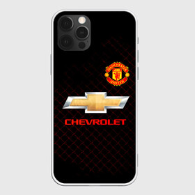 Чехол для iPhone 12 Pro Max с принтом Манчестер сила в Курске, Силикон |  | manchester united | mu | англия | апл | манчестер | манчестер сила | манчестер юнайтед | мю | сетка | футбол | шевроле