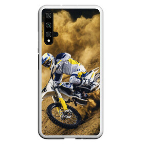 Чехол для Honor 20 с принтом HUSQVARNA / ХУСКВАРНА / SPORT в Курске, Силикон | Область печати: задняя сторона чехла, без боковых панелей | Тематика изображения на принте: husqvarna | motorcycle | motosport | racing | speed | sport | байк. | гонки | двигатель | мото | мотокросс | мотоспорт | мототриал | мотоцикл | скорость | спорт | хускварна