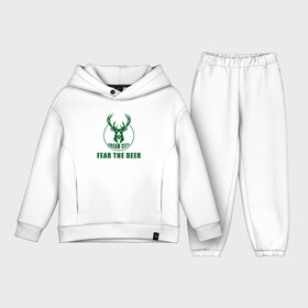 Детский костюм хлопок Oversize с принтом Fear The Deer в Курске,  |  | antetokounmpo | basketball | bucks | giannis | milwaukee | mvp | nba | sport | streetball | адетокумбо | бакс | баскетбол | игра | милуоки | мяч | нба | олень | спорт | стритбол | тренер | чемпион | янис