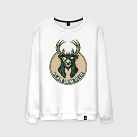 Мужской свитшот хлопок с принтом Fear Duh Deer в Курске, 100% хлопок |  | antetokounmpo | basketball | bucks | giannis | milwaukee | mvp | nba | sport | streetball | адетокумбо | бакс | баскетбол | игра | милуоки | мяч | нба | олень | спорт | стритбол | тренер | чемпион | янис