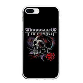 Чехол для iPhone 7Plus/8 Plus матовый с принтом Papa Roach Rose в Курске, Силикон | Область печати: задняя сторона чехла, без боковых панелей | Тематика изображения на принте: alternative | metall | music | papa roach | rock | альтернатива | металл | музыка | папа роач | папа роуч | папа таракан | рок