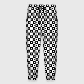 Мужские брюки 3D с принтом ШАХМАТНАЯ КЛЕТКА В ГОРОШЕК в Курске, 100% полиэстер | манжеты по низу, эластичный пояс регулируется шнурком, по бокам два кармана без застежек, внутренняя часть кармана из мелкой сетки | abstraction | geometry | hexagon | neon | paints | stripes | texture | triangle | абстракция | брызги | геометрия | горошек | клетки | краски | круги | кубы | неон | соты | текстура | шахматная доска