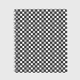 Тетрадь с принтом ШАХМАТНАЯ КЛЕТКА В ГОРОШЕК в Курске, 100% бумага | 48 листов, плотность листов — 60 г/м2, плотность картонной обложки — 250 г/м2. Листы скреплены сбоку удобной пружинной спиралью. Уголки страниц и обложки скругленные. Цвет линий — светло-серый
 | abstraction | geometry | hexagon | neon | paints | stripes | texture | triangle | абстракция | брызги | геометрия | горошек | клетки | краски | круги | кубы | неон | соты | текстура | шахматная доска
