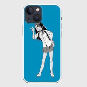 Чехол для iPhone 13 mini с принтом Nagatoro Posing в Курске,  |  | anime | chan | dont | gamo | hayase | manga | me | miss | mock | nagatoro | naoto | no | president | sakura | senpai | toy | with | yoshi | аниме | гамо | ёши | издевайся | йоши | манга | нагаторо | наото | не | президент | сакура | семпай |