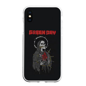 Чехол для iPhone XS Max матовый с принтом GreenDay | ГринДей | Poster (Z) в Курске, Силикон | Область печати: задняя сторона чехла, без боковых панелей | Тематика изображения на принте: billie joe armstrong | greenday | rock | альтернативный | билли джо армстронг | гриндей | зеленый день | майк дёрнт | музыка | панк рок | поп панк | рок | тре кул