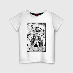 Детская футболка хлопок с принтом He-Man | Masters of the Universe | ЧБ (Z) в Курске, 100% хлопок | круглый вырез горловины, полуприлегающий силуэт, длина до линии бедер | he man | masters of the universe | she ra | властелины вселенной