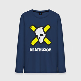 Мужской лонгслив хлопок с принтом Deathloop - Skull в Курске, 100% хлопок |  | Тематика изображения на принте: death | deathloop | game | games | loop | skull | дэслуп | дэт | дэтлуп | знак | игра | игры | лого | луп | мертвая | пелтя | символ