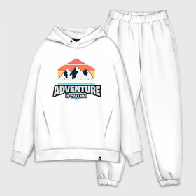 Мужской костюм хлопок OVERSIZE с принтом ADVENTURE IS CALLING в Курске,  |  | adventure | кемпинг | кэмпинг | приключения | туризм | туристическая | туристические | туристу