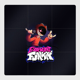 Магнитный плакат 3Х3 с принтом Friday Night Funkin  Пико в Курске, Полимерный материал с магнитным слоем | 9 деталей размером 9*9 см | fnf | friday night funkin | pico | игра | пико | фридей найт фанкин