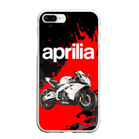 Чехол для iPhone 7Plus/8 Plus матовый с принтом APRILIA / АПРИЛИЯ / GRUNGE в Курске, Силикон | Область печати: задняя сторона чехла, без боковых панелей | 120. | 50 | aprilia | motorcycle | motosport | racing | rs | speed | sport | априлия | байк | гонки | двигатель | мото | мотокросс | мотоспорт | мототриал | мотоцикл | скорость | спорт