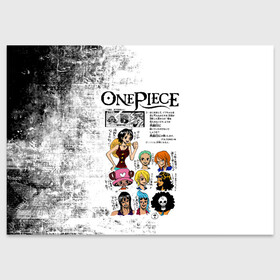 Поздравительная открытка с принтом Пираты Соломенной Шляпы One Piece в женском образе  в Курске, 100% бумага | плотность бумаги 280 г/м2, матовая, на обратной стороне линовка и место для марки
 | Тематика изображения на принте: anime | manga | monkey d. luffy | one piece | аниме | большой куш | ван пис | вон пис | гол д. роджер | кайдо | король пиратов | луфи | луффи | манга | манки д. луффи | нами | нико робин | пират | портгас д. эйс | ророноа зоро