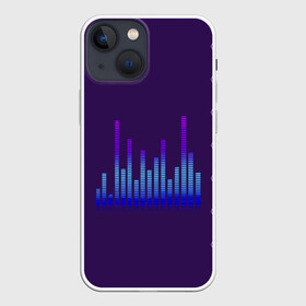 Чехол для iPhone 13 mini с принтом Эквалайзер в Курске,  |  | dj | клуб | музыка | неон | ультрафиолет | эквалайзер