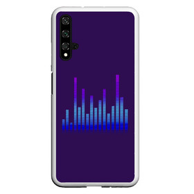 Чехол для Honor 20 с принтом Эквалайзер в Курске, Силикон | Область печати: задняя сторона чехла, без боковых панелей | Тематика изображения на принте: dj | клуб | музыка | неон | ультрафиолет | эквалайзер
