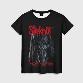 Женская футболка 3D с принтом MICK THOMPSON | SLIPKNOT | СЛИПКНОТ (Z) в Курске, 100% полиэфир ( синтетическое хлопкоподобное полотно) | прямой крой, круглый вырез горловины, длина до линии бедер | mick thompson | rock | slipknot | кейси джонс | мик томпсон | петля | рок | скользящий узел | слипкнот | тяжелый рок | удавка