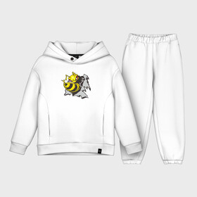 Детский костюм хлопок Oversize с принтом Оса 3D в Курске,  |  | Тематика изображения на принте: 3d | жало | мед | насекомое | оса | пчела
