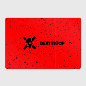 Магнитный плакат 3Х2 с принтом Deathloop - Skull - Paint в Курске, Полимерный материал с магнитным слоем | 6 деталей размером 9*9 см | Тематика изображения на принте: death | deathloop | game | games | loop | paint | skull | брызги | дэслуп | дэт | дэтлуп | знак | игра | игры | краска | лого | луп | мертвая | пелтя | символ