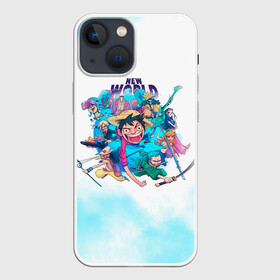 Чехол для iPhone 13 mini с принтом Новый Мир | One Piece. Большой куш в Курске,  |  | anime | manga | monkey d. luffy | one piece | аниме | большой куш | ван пис | вон пис | гол д. роджер | кайдо | король пиратов | луфи | луффи | манга | манки д. луффи | нами | нико робин | пират | портгас д. эйс | ророноа зоро