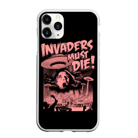Чехол для iPhone 11 Pro матовый с принтом Invaders must die в Курске, Силикон |  | alternative | dj | electo | music | prodigy | альтернатива | музыка | продиджи | продижи | электроника