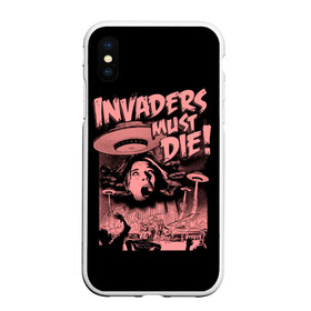 Чехол для iPhone XS Max матовый с принтом Invaders must die в Курске, Силикон | Область печати: задняя сторона чехла, без боковых панелей | alternative | dj | electo | music | prodigy | альтернатива | музыка | продиджи | продижи | электроника