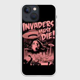 Чехол для iPhone 13 mini с принтом Invaders must die в Курске,  |  | alternative | dj | electo | music | prodigy | альтернатива | музыка | продиджи | продижи | электроника