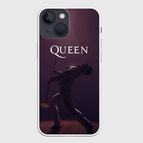 Чехол для iPhone 13 mini с принтом Freddie Mercury | Queen (Z) в Курске,  |  | freddie mercury | music | queen | брайан мэй | глэм рок | джон дикон | квин | королева | музыка | поп рок | роджер тейлор | фредди | фредди меркьюри | фреди | хард рок