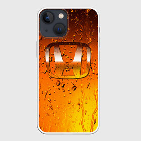 Чехол для iPhone 13 mini с принтом Honda капли дождя в Курске,  |  | auto | car | honda | motor | sport | sport car | авто | авто бренды | вода | дождь | капли | машина | спорт | спорт кар | хонда