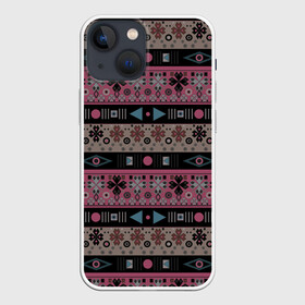 Чехол для iPhone 13 mini с принтом Этнический полосатый орнамент в Курске,  |  | Тематика изображения на принте: абстрактный | африканский узор | геометрический узор | орнамент | полосы | текстура | шаблон