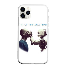 Чехол для iPhone 11 Pro матовый с принтом Доверься Машине... в Курске, Силикон |  | доверие | киборг | робот | фантастика | человек