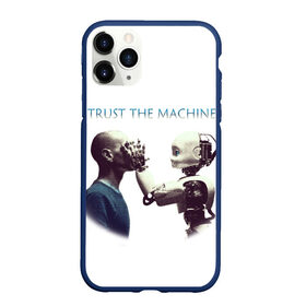 Чехол для iPhone 11 Pro Max матовый с принтом Доверься Машине... в Курске, Силикон |  | доверие | киборг | робот | фантастика | человек