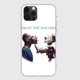 Чехол для iPhone 12 Pro Max с принтом Доверься Машине... в Курске, Силикон |  | доверие | киборг | робот | фантастика | человек