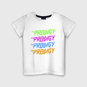 Детская футболка хлопок с принтом The Prodigy в Курске, 100% хлопок | круглый вырез горловины, полуприлегающий силуэт, длина до линии бедер | alternative | dj | electo | music | prodigy | альтернатива | музыка | продиджи | продижи | электроника