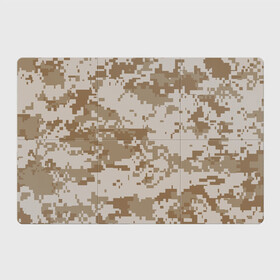 Магнитный плакат 3Х2 с принтом Камуфляжный пиксель в Курске, Полимерный материал с магнитным слоем | 6 деталей размером 9*9 см | Тематика изображения на принте: иллюстрация | камуфляж | пикселька | пустынный | форма