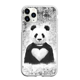 Чехол для iPhone 11 Pro матовый с принтом Панда Любовь Сердце Меланж  в Курске, Силикон |  | animals | beast | panda | глаза | животные | звери | краски | любовь | меланж | милые | панда | пятна | растения | сердце | серый | цветы | чб | эвкалипт