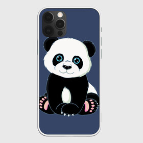 Чехол для iPhone 12 Pro с принтом Милая Панда (Sweet Panda) в Курске, силикон | область печати: задняя сторона чехла, без боковых панелей | Тематика изображения на принте: animals | beast | panda | глаза | детям | животные | звери | лапки | милые | мульт | панда | растения | цветы | эвкалипт
