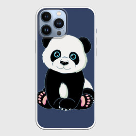 Чехол для iPhone 13 Pro Max с принтом Милая Панда (Sweet Panda) в Курске,  |  | Тематика изображения на принте: animals | beast | panda | глаза | детям | животные | звери | лапки | милые | мульт | панда | растения | цветы | эвкалипт