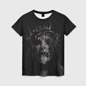 Женская футболка 3D с принтом Joey Jordison в Курске, 100% полиэфир ( синтетическое хлопкоподобное полотно) | прямой крой, круглый вырез горловины, длина до линии бедер | alternative | metall | music | rock | slipknot | slipnot | альтернатива | металл | музыка | рок | слипкнот | слипнот