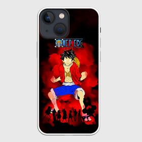 Чехол для iPhone 13 mini с принтом Луффи и Пираты Соломенной Шляпы в Курске,  |  | anime | manga | monkey d. luffy | one piece | аниме | большой куш | ван пис | вон пис | гол д. роджер | кайдо | король пиратов | луфи | луффи | манга | манки д. луффи | нами | нико робин | пират | портгас д. эйс | ророноа зоро