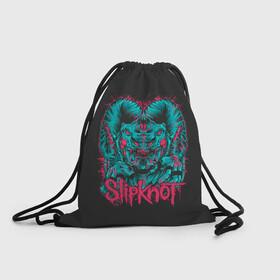 Рюкзак-мешок 3D с принтом Slipknot Monster в Курске, 100% полиэстер | плотность ткани — 200 г/м2, размер — 35 х 45 см; лямки — толстые шнурки, застежка на шнуровке, без карманов и подкладки | alternative | metall | music | rock | slipknot | slipnot | альтернатива | металл | музыка | рок | слипкнот | слипнот