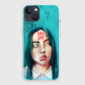 Чехол для iPhone 13 с принтом BAD GUY | BILLIE EILISH (Z) в Курске,  |  | bad guy | badguy | be | bg | billie | billie eilish | blohsh | ghoul | айлиш | билли | билли айлиш | бэрд | пайрат | пайрат бэрд