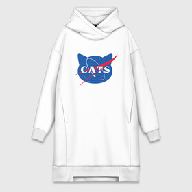 Платье-худи хлопок с принтом Cats NASA в Курске,  |  | animal | cat | cute | kitty | meow | nasa | space | друг | животные | киска | кися | китти | космос | кот | котенок | котик | котэ | кошечка | кошка | мур | мяу | питомец