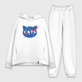 Женский костюм хлопок Oversize с принтом Cats NASA в Курске,  |  | animal | cat | cute | kitty | meow | nasa | space | друг | животные | киска | кися | китти | космос | кот | котенок | котик | котэ | кошечка | кошка | мур | мяу | питомец