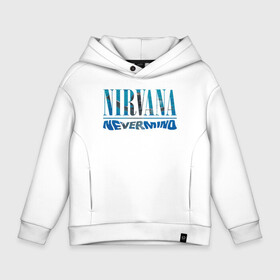 Детское худи Oversize хлопок с принтом Nirvana Нирвана Рок Rock       в Курске, френч-терри — 70% хлопок, 30% полиэстер. Мягкий теплый начес внутри —100% хлопок | боковые карманы, эластичные манжеты и нижняя кромка, капюшон на магнитной кнопке | album | curt | kobain | music | nevermind | nirvana | rock | smells like | teen spirit | альбом | гитара | курт кобейн | музыка | невермайнд | нирвана | рок