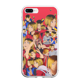 Чехол для iPhone 7Plus/8 Plus матовый с принтом Kozume Kenma Pattern Color в Курске, Силикон | Область печати: задняя сторона чехла, без боковых панелей | anime | haikyu | kozume kenma | аниме | волейбол | кенма | кенма козуме | клуб | козуме | козуме кенма | манга | некома | разыгрывающий | сеттер | хайкю