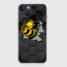 Чехол для iPhone 13 с принтом Оса 3D в Курске,  |  | Тематика изображения на принте: 3d | жало | мед | насекомое | оса | пчела