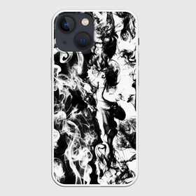 Чехол для iPhone 13 mini с принтом Dead water 3D. Мертвая вода 3Д в Курске,  |  | 3d | 3д | dead | fire | flame | flames | pattern | water | whater | белый | вода | дым | дымка | камуфляж | ликвид | мертвая вода | огонь | паттерн | пламя | снег | текстура | черно белый | черный