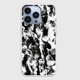 Чехол для iPhone 13 Pro с принтом Dead water 3D. Мертвая вода 3Д в Курске,  |  | 3d | 3д | dead | fire | flame | flames | pattern | water | whater | белый | вода | дым | дымка | камуфляж | ликвид | мертвая вода | огонь | паттерн | пламя | снег | текстура | черно белый | черный