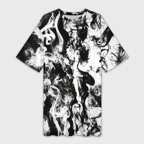 Платье-футболка 3D с принтом Dead water 3D. Мертвая вода 3Д в Курске,  |  | 3d | 3д | dead | fire | flame | flames | pattern | water | whater | белый | вода | дым | дымка | камуфляж | ликвид | мертвая вода | огонь | паттерн | пламя | снег | текстура | черно белый | черный