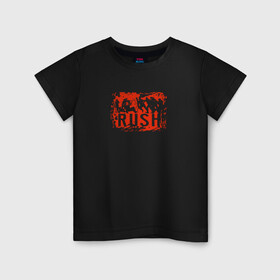 Детская футболка хлопок с принтом Rush! в Курске, 100% хлопок | круглый вырез горловины, полуприлегающий силуэт, длина до линии бедер | r6s | rainbow 6 | rainbow six sige | игра | рейнбоу сикс